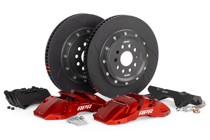 APR 15-20 & 22-24 Audi A3 Quattro 370x34mm 6-Piston Big Brake Kit (MQB/MQBEVO 312mm) - Front - Red BRK00060