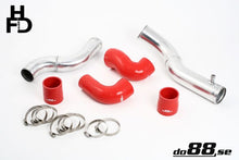 Load image into Gallery viewer, do88 Volvo 7/940 Turbo Top Connection Pipe Kit Red Hoses 3in Throttle Body