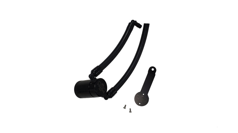 J&L 14-22 Jeep Cherokee 2.4L / 15-21 Jeep Renegade  Driver Side Oil Separator 3.0 - Blk Anodized - GTR Auto