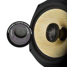 Load image into Gallery viewer, DS18 Deluxe Quality 6x9in Coaxial 150 Watts RMS 4 ohm Yellow Straw + Composite Foam Cone