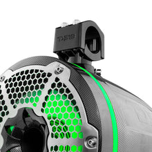Load image into Gallery viewer, DS18 Marine And Psports Towers With 10in 1in Driver 300 Watts RMS RGB LED Lights Black Carbon Fiber