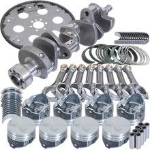 Load image into Gallery viewer, Eagle Chevy 305 1Pc 3.480in Crank 5.700in I-Beam Rods 3.796in Pistons 168 Tooth FP Balanced Assembly