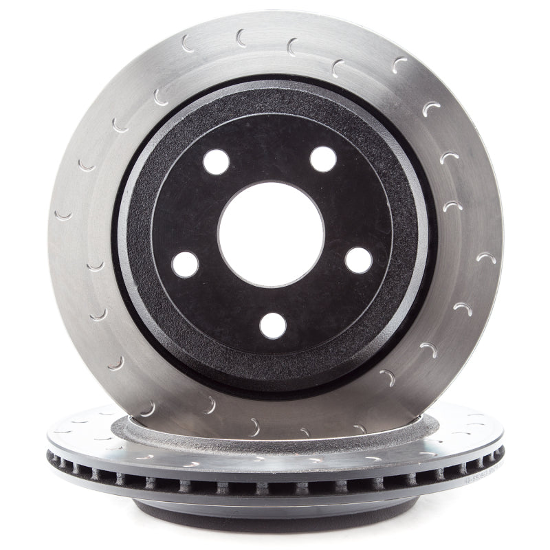 Alcon 2007+ Jeep JK-JL 330x22mm Rotors 4-Piston Calipers Rear Brake Kit (Includes Brake Lines) - Red ALABKR5059D12
