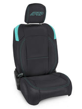 Load image into Gallery viewer, PRP Jeep Wrangler JL Front Seat Covers - 2 door- with Pocket Back (Pair) - Black/Teal