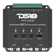 Load image into Gallery viewer, DS18 5-Chnl Speaker Emulator Remote Out Level Matching Controls LED Clip Indicator Hi/Low Converters