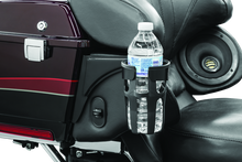 Load image into Gallery viewer, Kuryakyn Reflex Drink Holder Right Side HD Touring Passenger Mount 96-13 Gloss Black