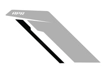 Load image into Gallery viewer, APR Sideburn Stickers - Silver APR/Black Stripe (Pair) PM100335
