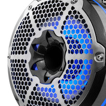 Load image into Gallery viewer, DS18 Marine And Psports Towers With 10in 1in Driver 300 Watts RMS RGB LED Lights Black Carbon Fiber