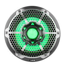 Load image into Gallery viewer, DS18 NXL Marine Subwoofer With RGB LEDs 10in 300 Watts RMS 4 ohm SVC Black Carbon Fiber