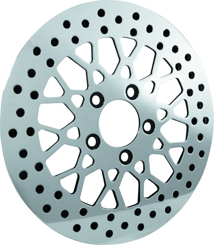 Bikers Choice 84-17 Big Twin/XL Front 11.5in Mesh Brake Rotor (Exc 08-17 Touring 06-17 Dyna)