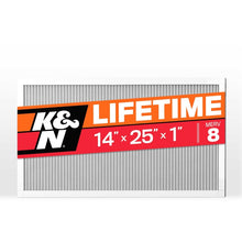 Load image into Gallery viewer, K&amp;N HVAC Filter 14 X 25 X 1 Merv 8