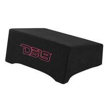 Load image into Gallery viewer, DS18 Single 10in Shallow Subwoofer and Enclosure 600 Watts RMS Downfiring Sealed Black Carpet