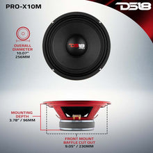 Load image into Gallery viewer, DS18 10in 300 Watts RMS 8 ohm Mid-Range Loudspeaker