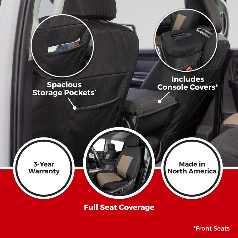 Covercraft 20-24 Toyota Highlander Endura PrecisionFit Third Row Seat Covers - Charcoal/Silver