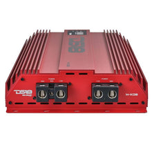 Load image into Gallery viewer, DS18 1-Channel Amp 9200 Burst/0.5ohm 5000/1ohm 3500/2ohm 2200/4ohm Watts RMS w/ Voltmeter Red