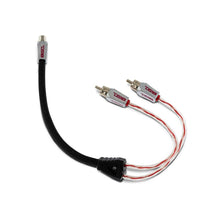 Load image into Gallery viewer, DS18 Level 3 RCA Wire Y Connector 1 Female to 2 Male Black