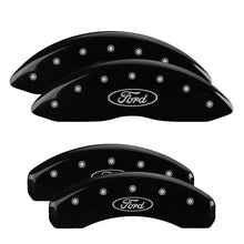 Load image into Gallery viewer, MGP 4 Caliper Covers Engraved 21-24 Ford F150 Brake Caliper Covers - Front &amp; Rear Set - Black