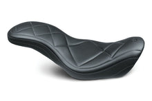 Load image into Gallery viewer, Mustang 14-17 Harley Fat Bob Super Tripper 1PC Seat Carbon - Black
