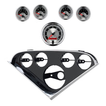 Load image into Gallery viewer, Autometer American Muscle Direct Fit Dash Kit 55-56 Chevrolet (1 x 3-3/8in. / 4 x 2-1/16in.) 2207-01
