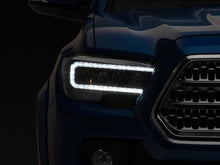 Load image into Gallery viewer, Raxiom 16-23 Toyota Tacoma w/ Factory Halogen DRL LED Headlights- Black Housing (Clear Lens)