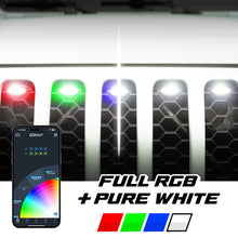 Load image into Gallery viewer, XK Glow XKmax Pre-Runner Style RGBW LED Grill Pods - 5pc