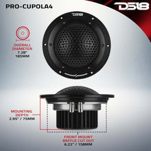 Load image into Gallery viewer, DS18 7in 400 Watts RMS 4 ohm Neodymium Mid-Range Tuned Closed-End Chamber Loudspeakers