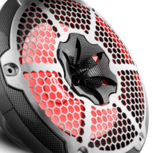 Load image into Gallery viewer, DS18 NXL-M Series Speaker w/ RGB LED Lights 10in 2-Way 200 Watts RMS 4 ohm Black Carbon Fiber