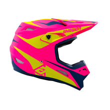 Load image into Gallery viewer, Answer 26 AR1 Mototown Helmet Matte Pink/Hyper Acid/Dark Blue - Large
