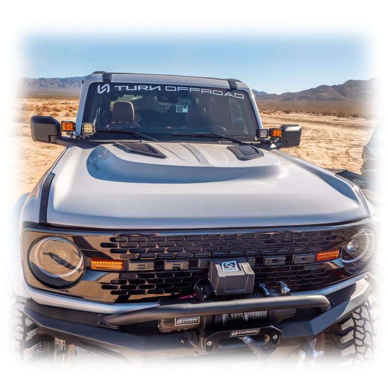 Turn Offroad 21-26 Ford Bronco Heat Extraction Fiberglass Hood HT-HD-M1