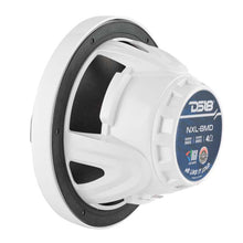 Load image into Gallery viewer, DS18 Hybrid Marine Speaker w/ Driver And RGB LEDs 8in 2-Way 350 Watts RMS 4 ohm White w/ Covers