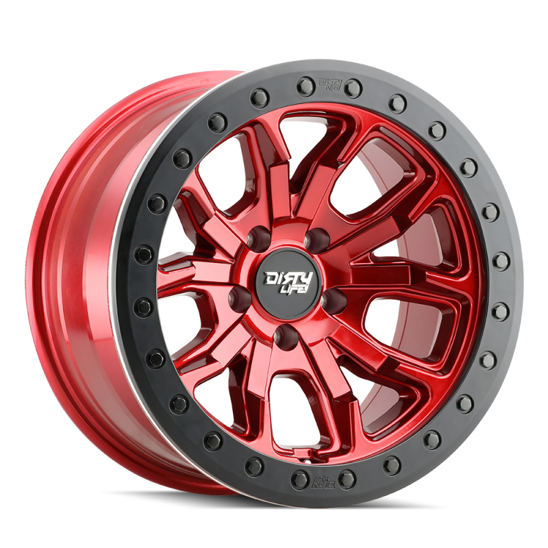 Dirty Life 9303 DT-1 17x9 / 6x135 BP / -12mm Offset / 87.1mm Hub Crimson Candy Red Wheel - GTR Auto