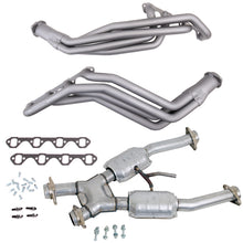 Load image into Gallery viewer, BBK 94-95 Ford Mustang 5.0L Manual Trans 1-5/8 Long Tube Headers w/Catted X-Pipe (Ti Ceramic)