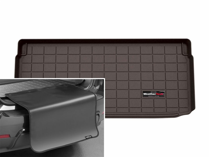 WeatherTech 14-24 MINI Hardtop 2 door Behind 3rd Row Cargo Liner w/Bumper Protector - Cocoa 431792SK