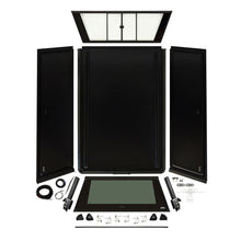 Load image into Gallery viewer, Westin EXP Truck Cap w/Sld Glass COMPLETE KIT Box AS+BS (23-25 Ford F-250/350 CC 6.8ft Bed) - Black