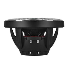Load image into Gallery viewer, DS18 Hybrid Marine Speaker w/ Driver And RGB LEDs 8in 2-Way 350 Watts RMS 4 ohm Black w/ Covers