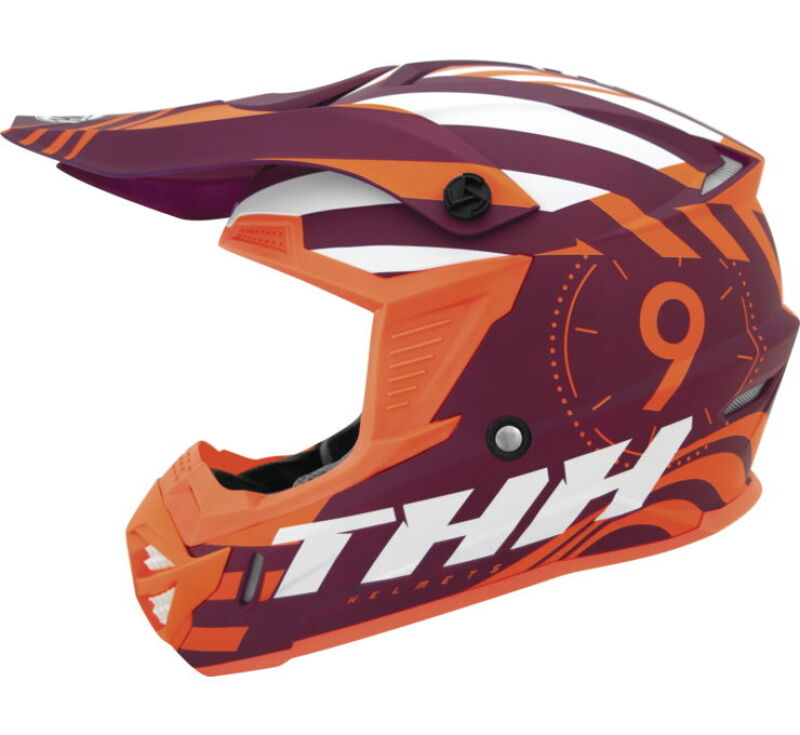 THH Helmets T730X Twister Purple/Orange - Large