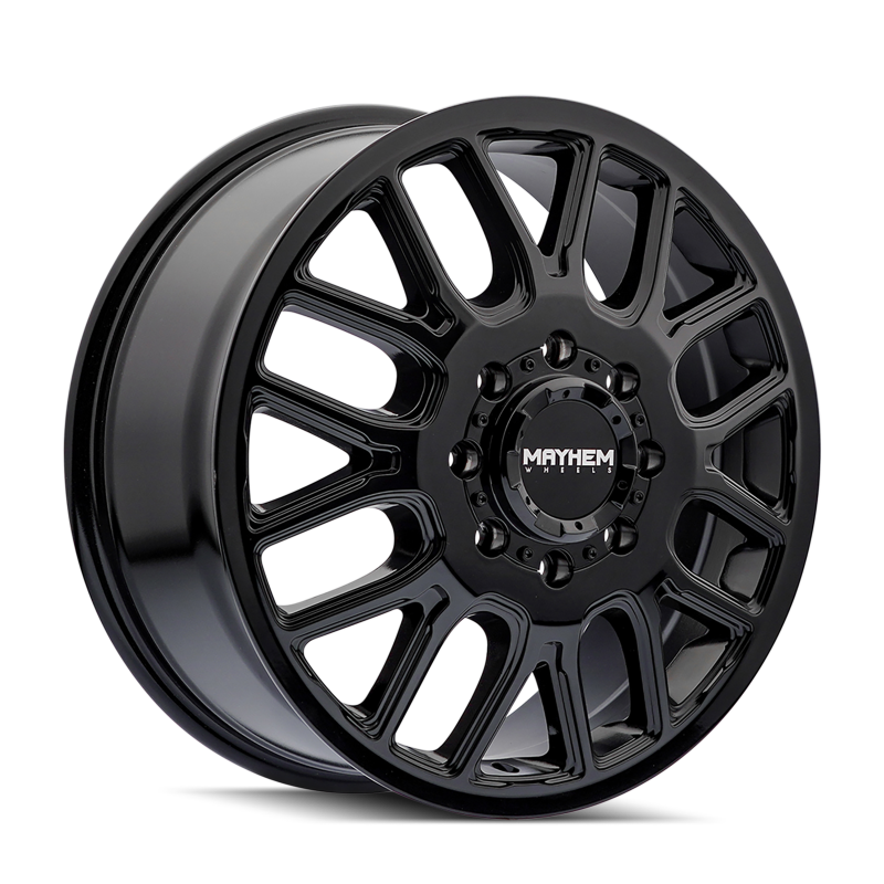 Mayhem 8107D Cogent Dually 20x8.25 / 8x165.1 BP / 115mm Offset / 121.3mm Hub Gloss Black Wheel - GTR Auto