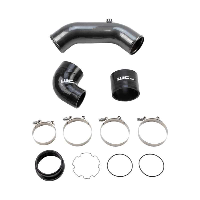 Wehrli 2017+ Ford 6.7L Power Stroke 3.5in Cold Side Intercooler Pipe - Gloss White