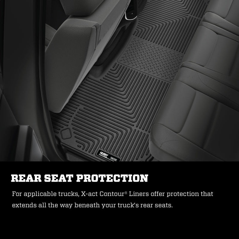 Husky Liners 2022 VW Taos X-Act Contour Black 2nd Row Floor Liners 50731