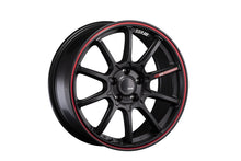 Load image into Gallery viewer, SSR GTV05 5x114.3 17x7.0 Offset 42 Flat Black w/ Red Line