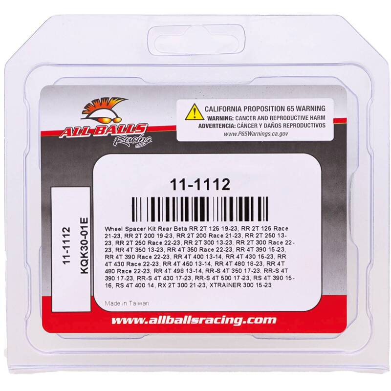All Balls Racing Wheel Spacer Kit 11-1112