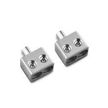 Load image into Gallery viewer, DS18 Dual 1/0-GA to 1/0-GA Amp Input Reducers Offset Stub