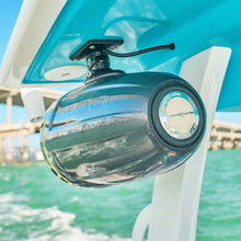Load image into Gallery viewer, DS18 Marine And Psports Towers With Built In 8in 1in Driver 180 Watts RMS RGB LEDs Blk Crbn Fiber