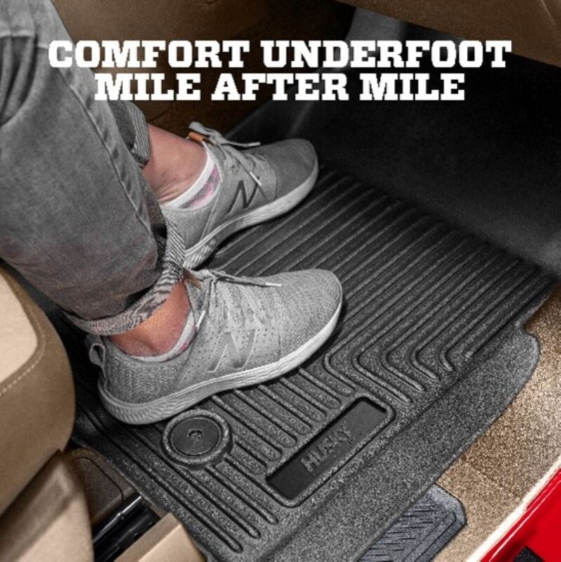 Husky Liners 24-25 Toyota Tacoma Hybrid Weatherbeater Front & 2nd Seat Floor Liners - Black