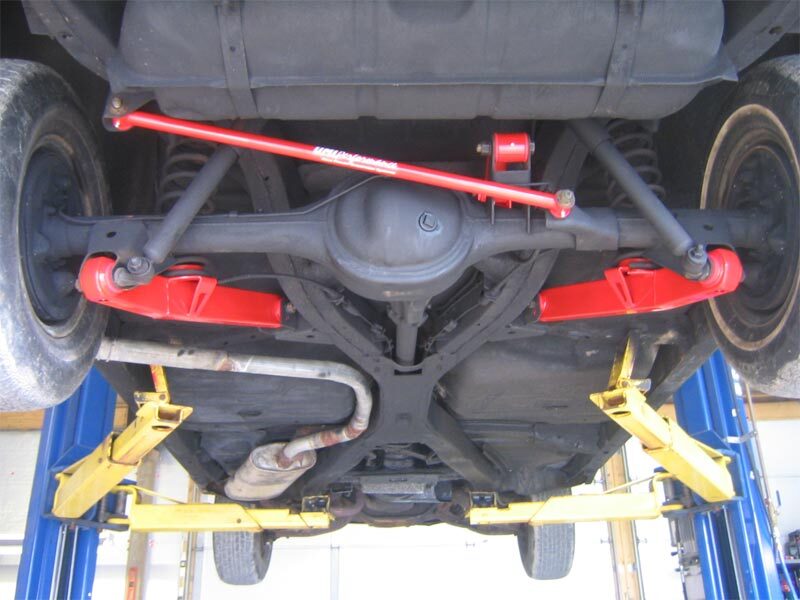 UMI Performance 59-64 GM B-Body Rear Suspension Kit 3-Link- Chevy only - Red