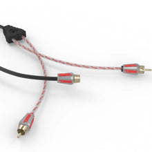 Load image into Gallery viewer, DS18 Level 3 RCA Wire Y Connector 1 Female to 2 Male Black + Red Kit