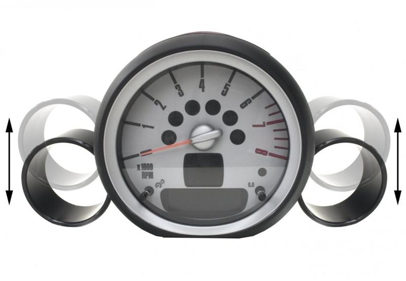ALTA 07-12 Mini Cooper/S/JCW (Incl. 09-12 Convertible) & 09-12 Clubman Gauge Pod 52-60mm (Single) - GTR Auto