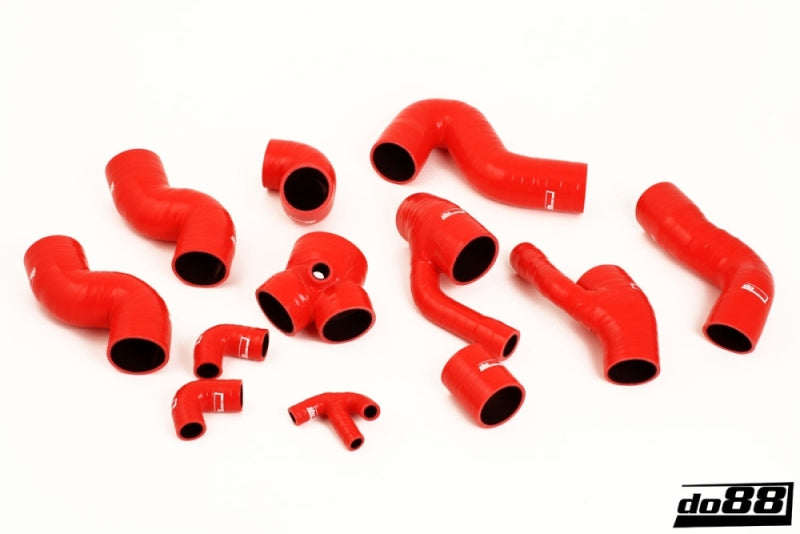 do88 99-02 Audi S4/A6 2.7L BiTurbo (AGB/AJK/AZA) Pressure Hoses - Red DO88-KIT109R