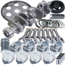 Load image into Gallery viewer, Eagle Chevy 350 1Pc 3.750in Crank 5.700in I-Beam Rods 4.000in Pistons 153 Tooth FP Balanced Assembly