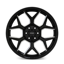 Load image into Gallery viewer, Mayhem Vanquish 8119 22x10 / 6x135/6x139.7 / -19mm Offset / 106.1mm  Hub - Gloss Black Milled
